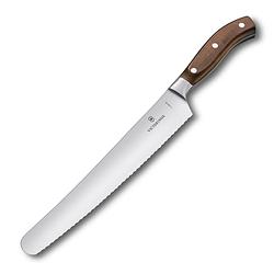 Foto van Victorinox grand maître broodmes - 26cm - rvs/esdoorn - ergonomisch