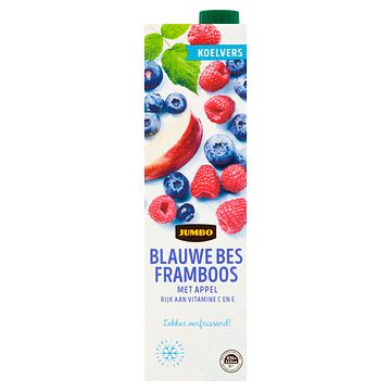 Foto van Jumbo blauwe bes framboos met appel 1l