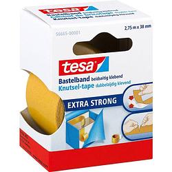 Foto van Tesa extra strong 56665-00001-01 dubbelzijdige tape tesa bastelband transparant (l x b) 2.75 m x 38 mm 1 stuk(s)