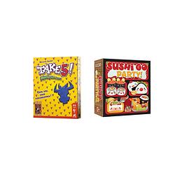 Foto van Spellenbundel - kaartspellen - 2 stuks - take 5! & sushi go party