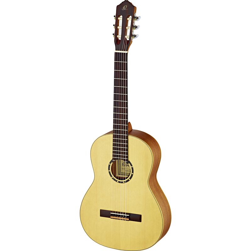 Foto van Ortega family series r121l linkshandige klassieke gitaar naturel met gigbag