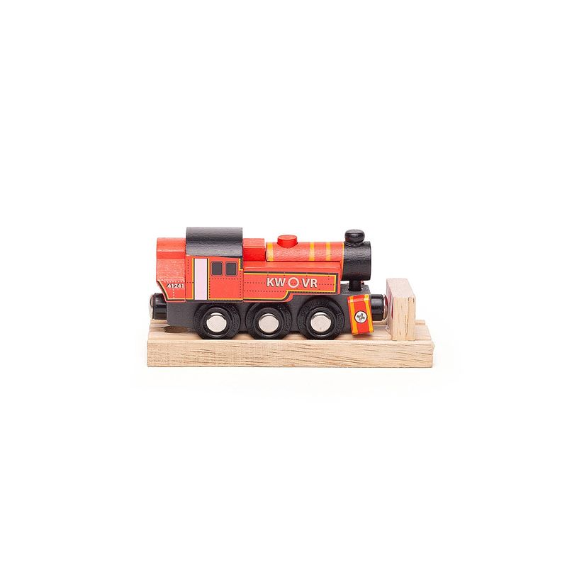 Foto van Bigjigs ivatt locomotief rood (4)