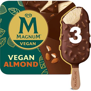 Foto van Magnum ijs vegan almond 3 x 90ml bij jumbo