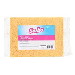 Foto van Sorbo spons viscose l, 2 stuks