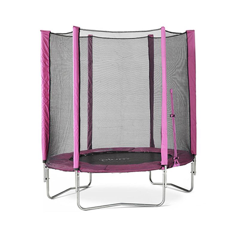 Foto van Trampoline met veiligheidsnet plum junior roze