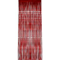 Foto van Folie deurgordijn rood 244 x 91 cm - feestdeurgordijnen