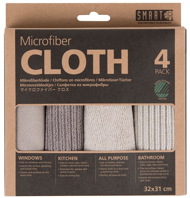 Foto van Smart microfiber system microvezeldoekjes beige