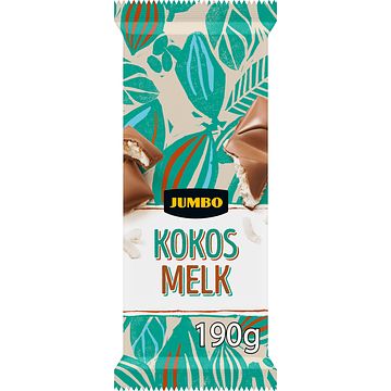 Foto van Jumbo melkchocolade kokos 190g