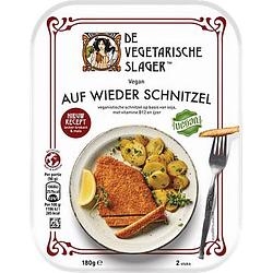 Foto van De vegetarische slager auf wieder schnitzel vegetarisch 180g bij jumbo