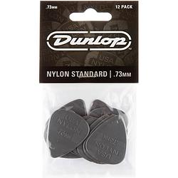 Foto van Dunlop nylon standard 0.73mm 12-pack plectrumset grijs