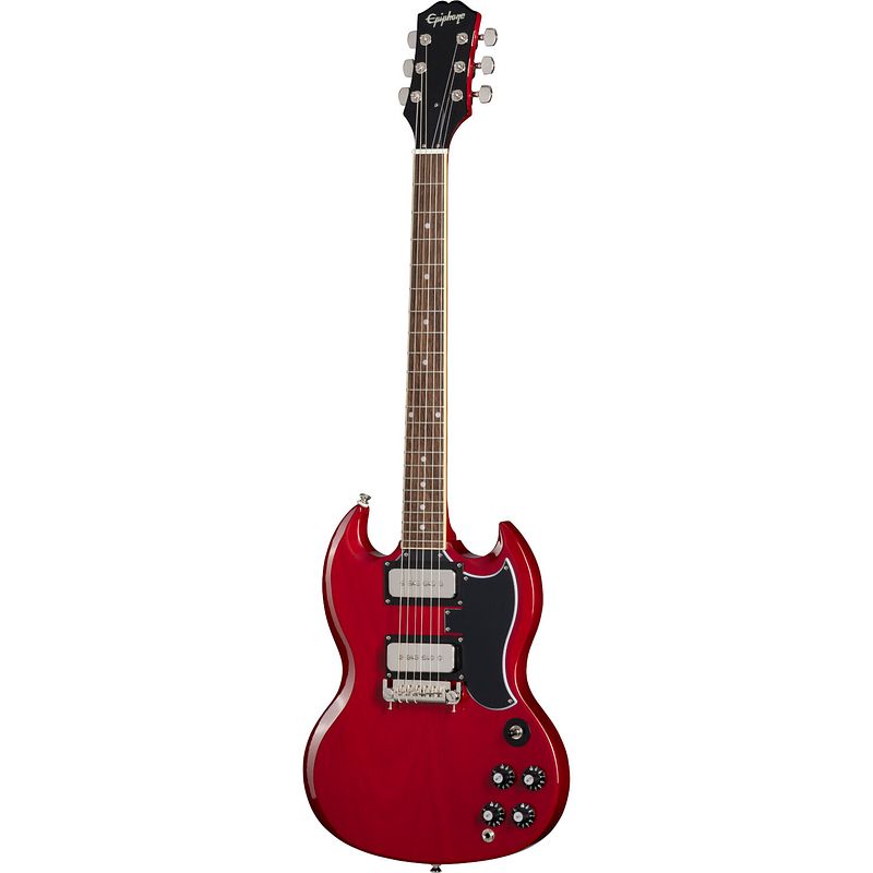 Foto van Epiphone tony iommi sg special vintage cherry elektrische gitaar met koffer