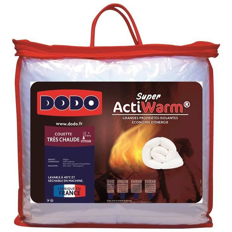 Foto van Dodo super actiwarm zeer warm dekbed - 450 g / m² - 220 x 240 cm - wit