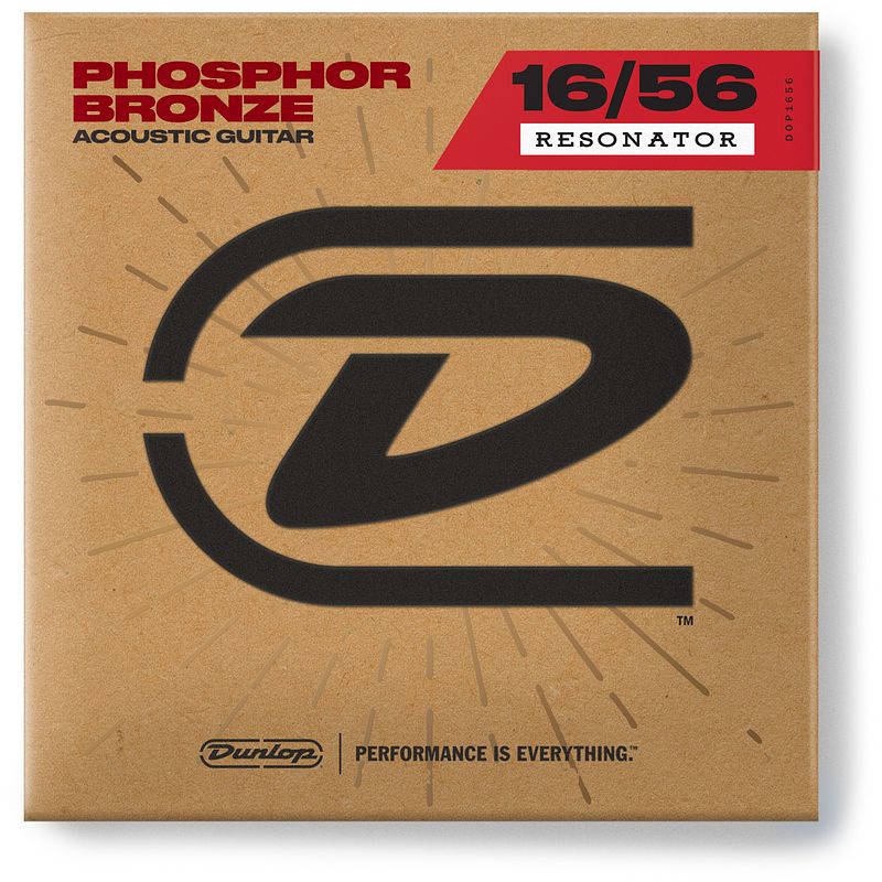 Foto van Dunlop dop1656 phosphor bronze resonator 16-56 snarenset