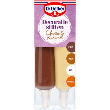 Foto van Dr. oetker decoratiestiften choco & karamel 76g bij jumbo