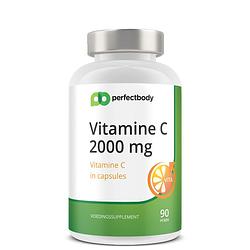 Foto van Perfectbody vitamine c vcaps - 2000 mg per dag - 90 vcaps