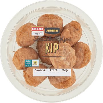 Foto van 3 voor € 6,00 | jumbo kip balletjes 95g aanbieding bij jumbo