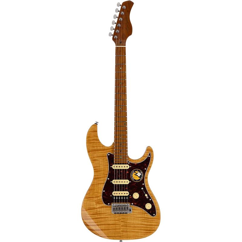 Foto van Sire larry carlton s7 flamed maple natural elektrische gitaar