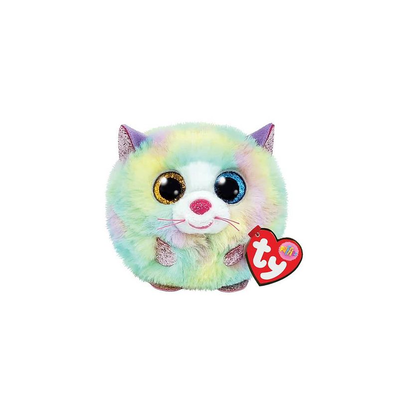 Foto van Ty teeny puffies heather cat 10cm