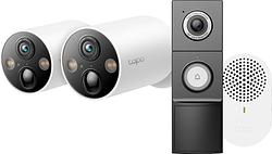 Foto van Tp-link tapo c425 2-pack + d235 smart battery & wired doorbell