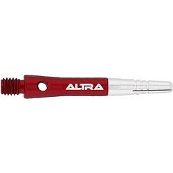 Foto van Bull's altra topspin aluminium shaft 15 mm zilver/rood 3 stuks