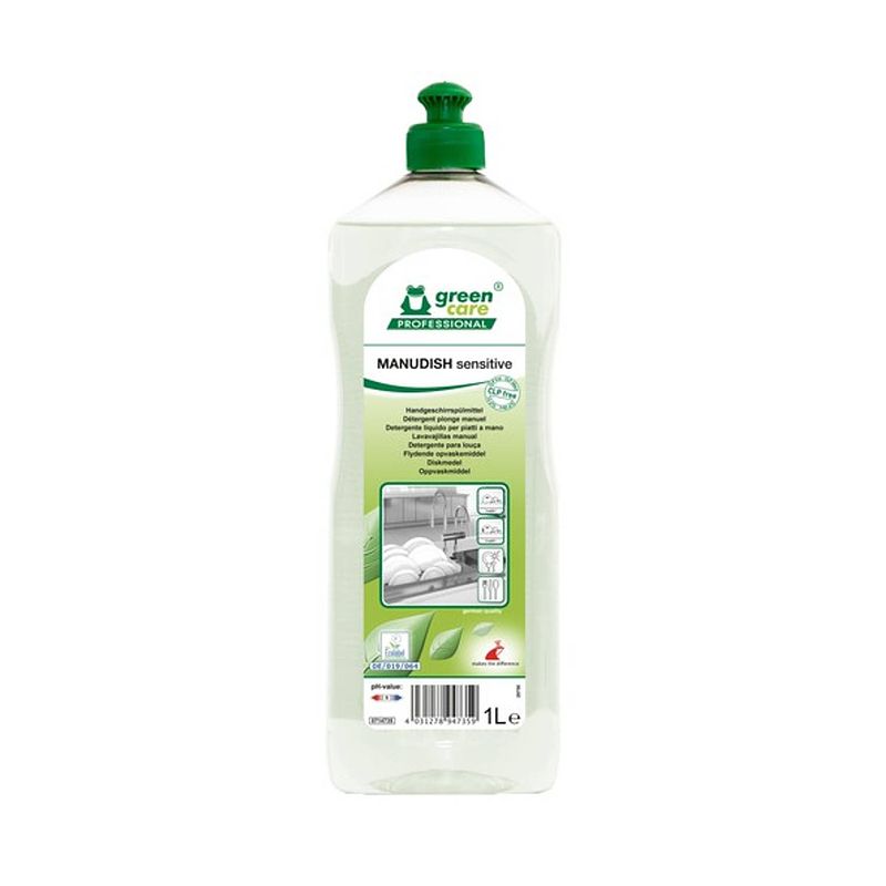 Foto van Green care professional manudish sensitive afwasmiddel (1 liter)