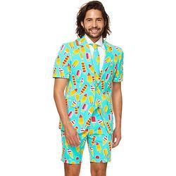 Foto van Opposuits verkleedpak zomer iceman heren polyester lichtblauw