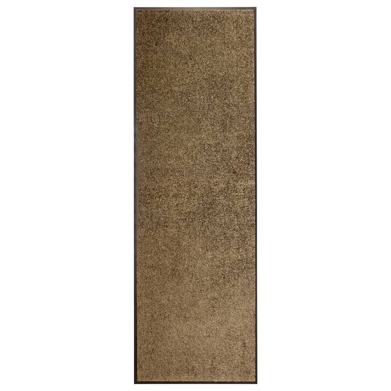 Foto van Vidaxl deurmat wasbaar 60x180 cm bruin