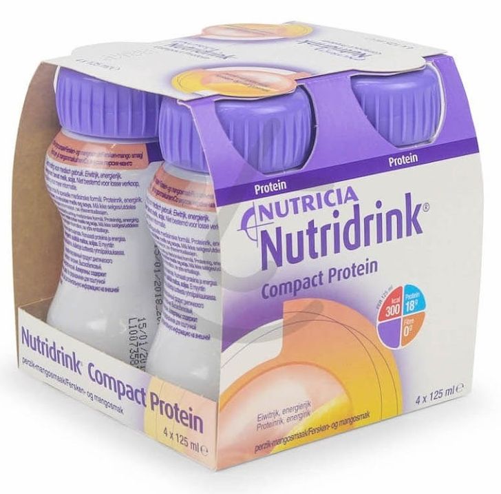 Foto van Nutridrink compact protein perzik mango