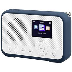 Foto van Sangean wfr-39 zakradio met internetradio internet, dab, vhf (fm) internetradio, fm, wifi spotify, wekfunctie, oplaadbaar wit, blauw