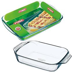 Foto van 2x glazen ovenschalen 1,4 en 3,7 liter - ovenschalen