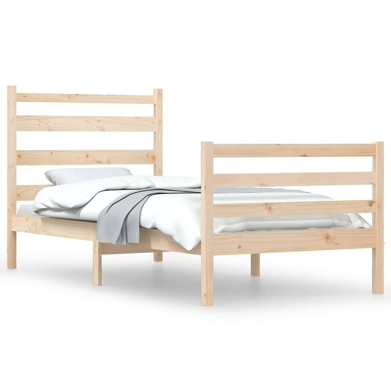 Foto van Vidaxl bedframe massief grenenhout 90x200 cm