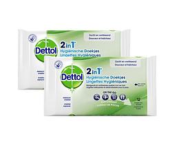 Foto van Dettol 2in1 hygiënisch doekjes duo