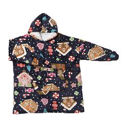 Foto van Oversized hoodie gingerbread - multikleur - one size