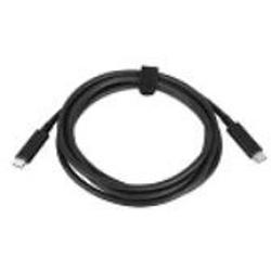 Foto van Lenovo usb-kabel usb 2.0 usb-c stekker, usb-c stekker 2.00 m zwart 4x90q59480