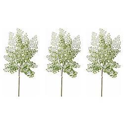 Foto van 3x kunstplant takken venushaar tak van 58 cm groen - kunstplanten