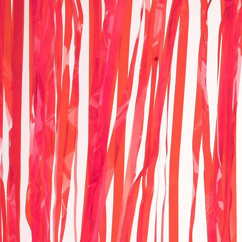 Foto van Folie deurgordijn rood metallic 200 x 100 cm - feestdeurgordijnen