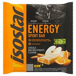Foto van Isostar energy sport bar cereals and multifruits flavour 3 x 40g bij jumbo