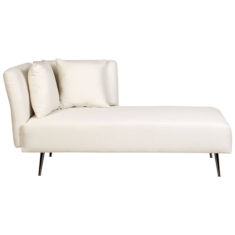 Foto van Beliani riom - chaise longue-wit-polyester