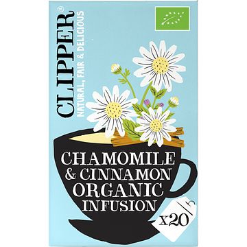 Foto van Clipper calmer chameleon organic chamomile, honeybush & cinnamon infusion 20 stuks bij jumbo