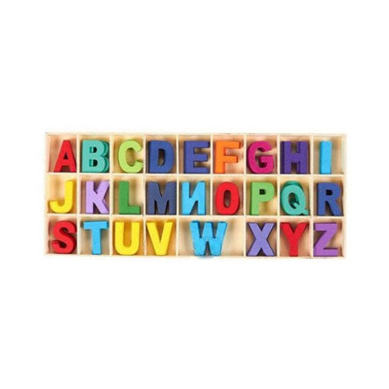 Foto van Houten letters alfabet, 130dlg.
