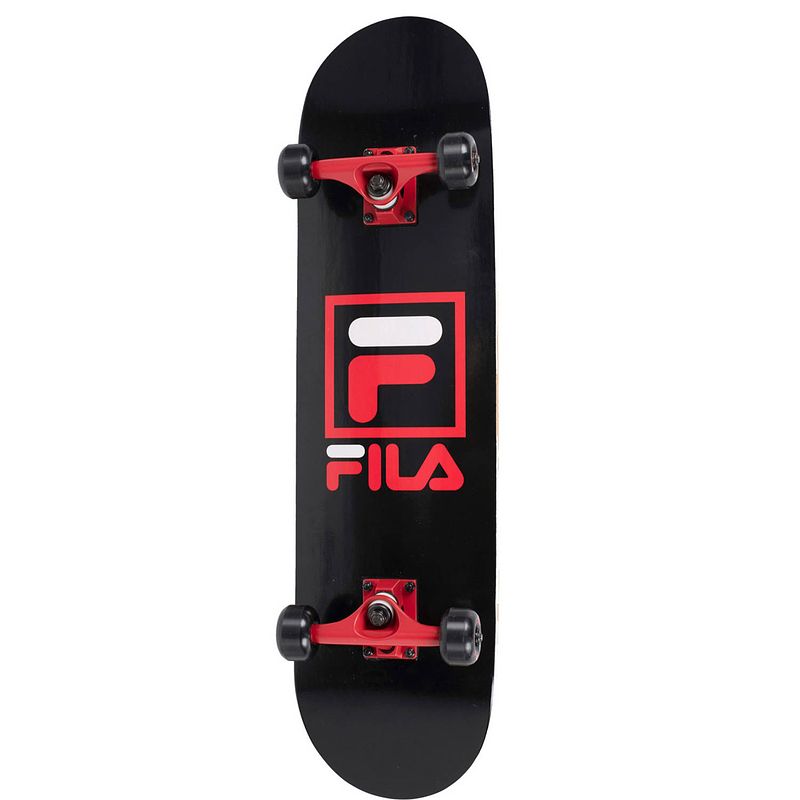 Foto van Fila skateboard logo 79 x 20 cm abec 7 hout zwart