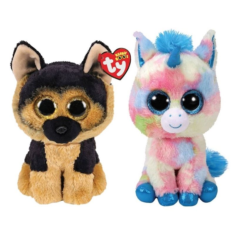 Foto van Ty - knuffel - beanie buddy - spirit german shepherd & blitz unicorn