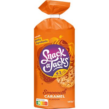 Foto van Snack a jacks rijstwafels smooth caramel 140g bij jumbo