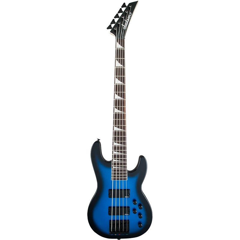 Foto van Jackson js series concert bass js3v metallic blue burst