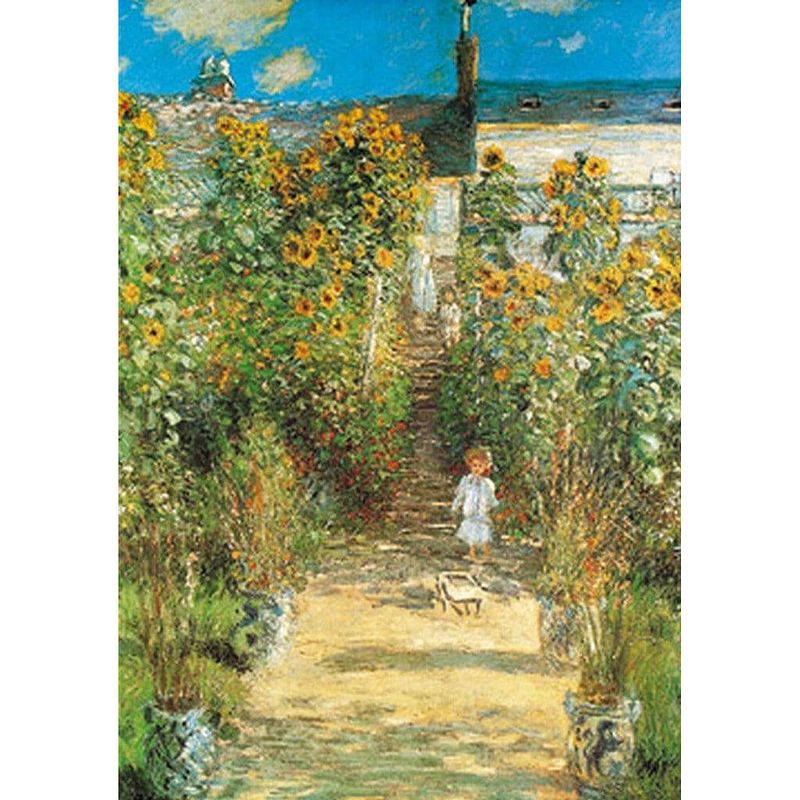 Foto van Claude monet - il giardino di monet kunstdruk 70x100cm