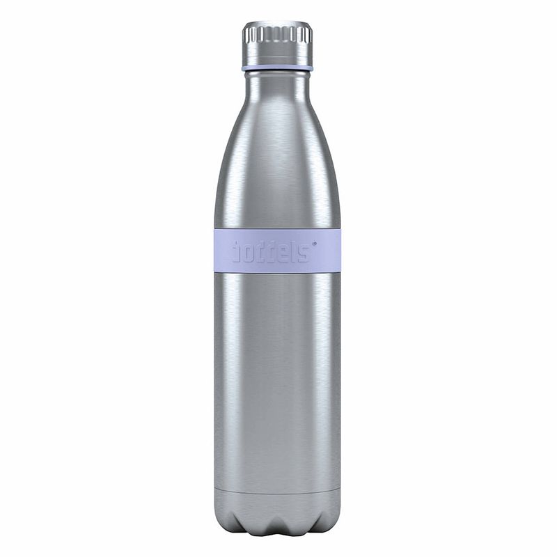 Foto van Boddels twee thermosfles drinkfles - 0,8 liter - rvs/lavendel