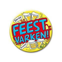 Foto van Xxl verjaardags button feestvarken - fopartikelen