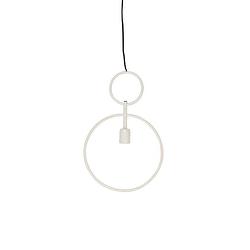 Foto van Light & living - hanglamp dorina - 30x4x45 - grijs