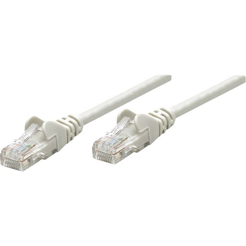 Foto van Intellinet 325950 rj45 netwerkkabel, patchkabel cat 5e u/utp 10.00 m grijs 1 stuk(s)