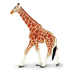 Foto van Safari wilde dieren giraffe junior 25 cm bruin/geel